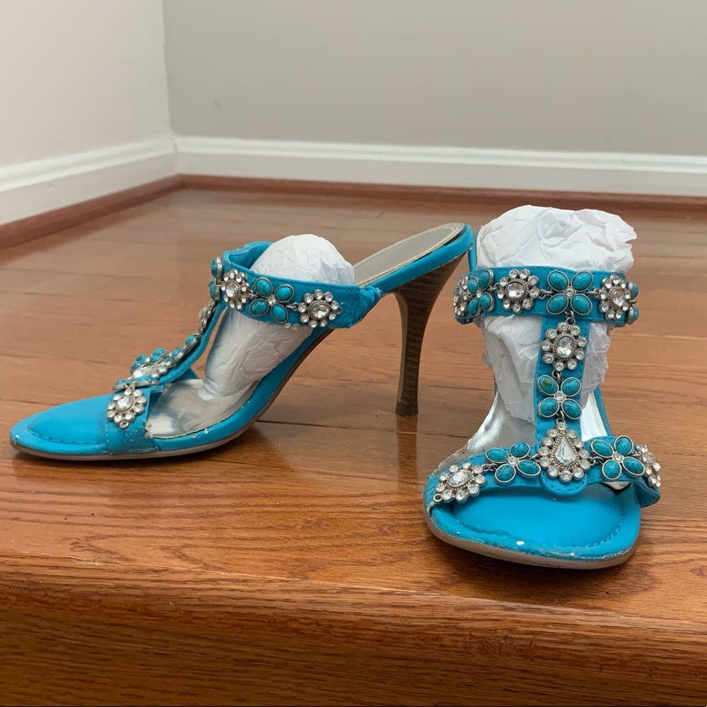 High heeled sandals